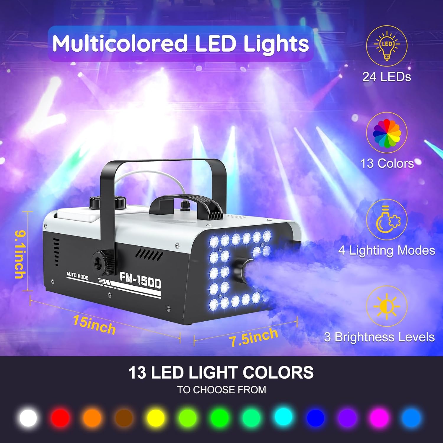 RGB LED FOG MACHINE