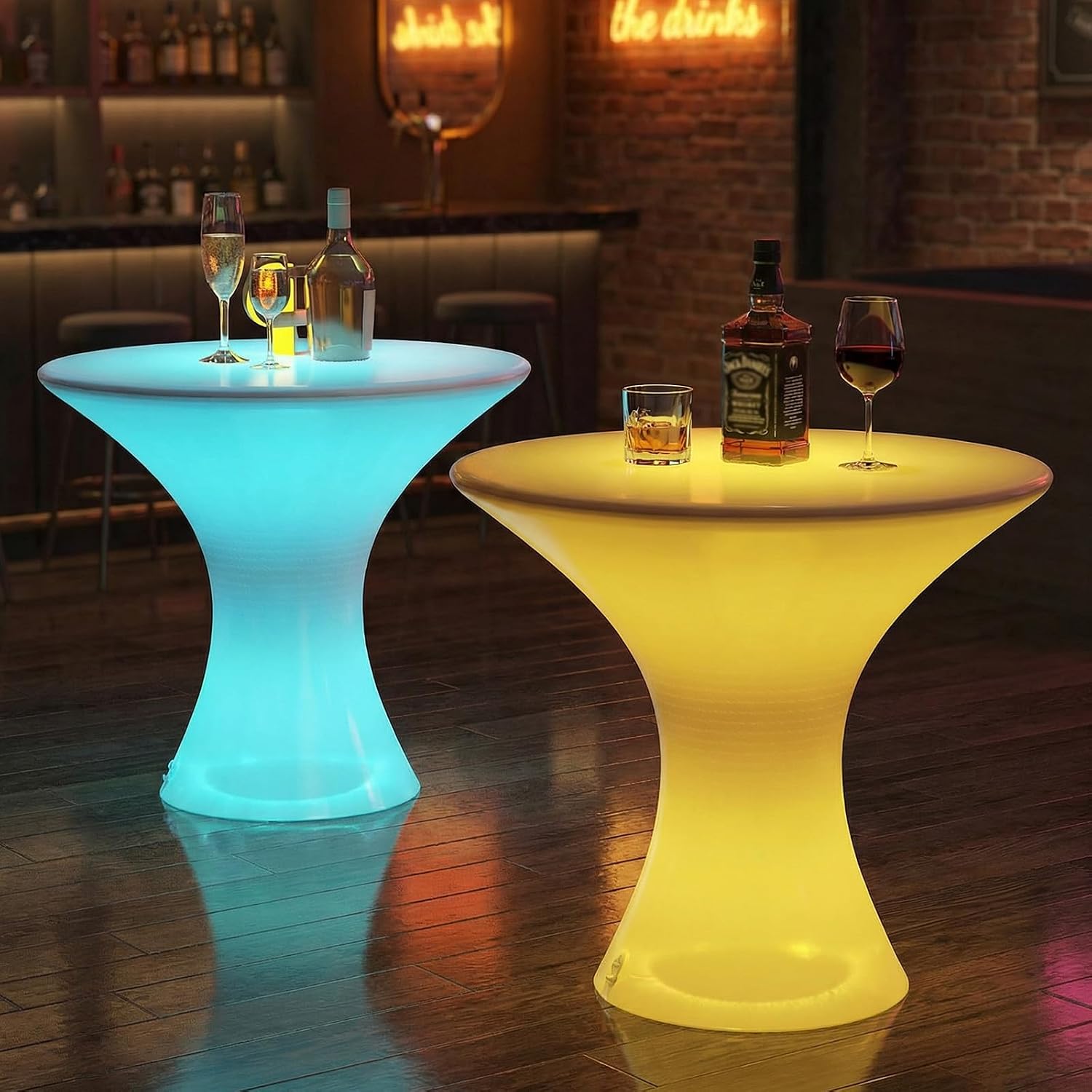 23" Height Light Up Bar Table