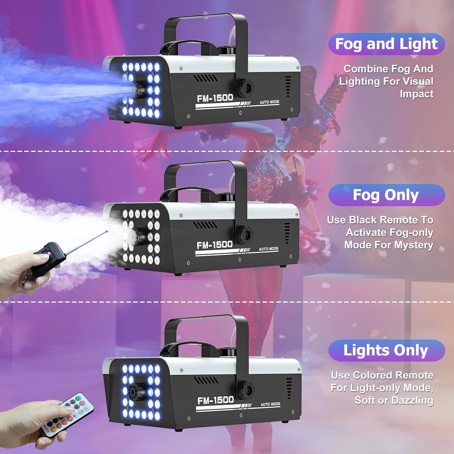 RGB LED FOG MACHINE