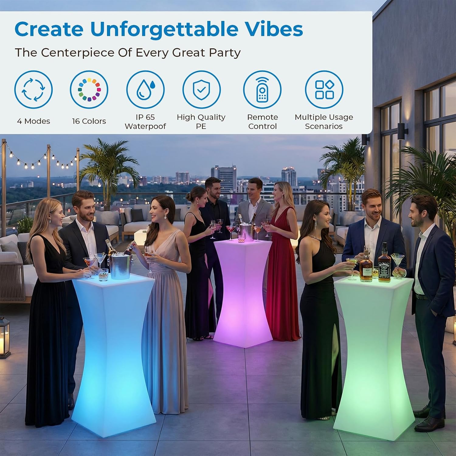 LED Bar Table / Cocktail Table