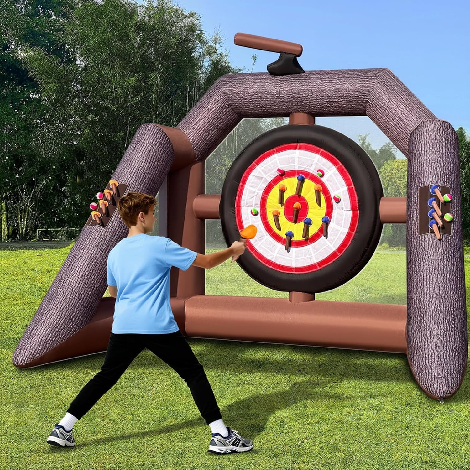 Giant Inflatable Axe Throwing Game